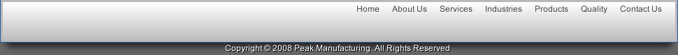 Peak Manufacturing